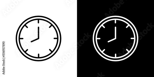 Clock icon symbol concept for graphic design, Website, UI. Svg