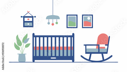 A serene nursery awaits filled with hopeful anticipation and comforting dreams showcasing a flat