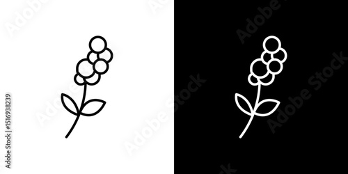 Coffee plant icon symbol concept for graphic design, Website, UI. Svg