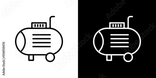 Compressor icon symbol concept for graphic design, Website, UI. Svg