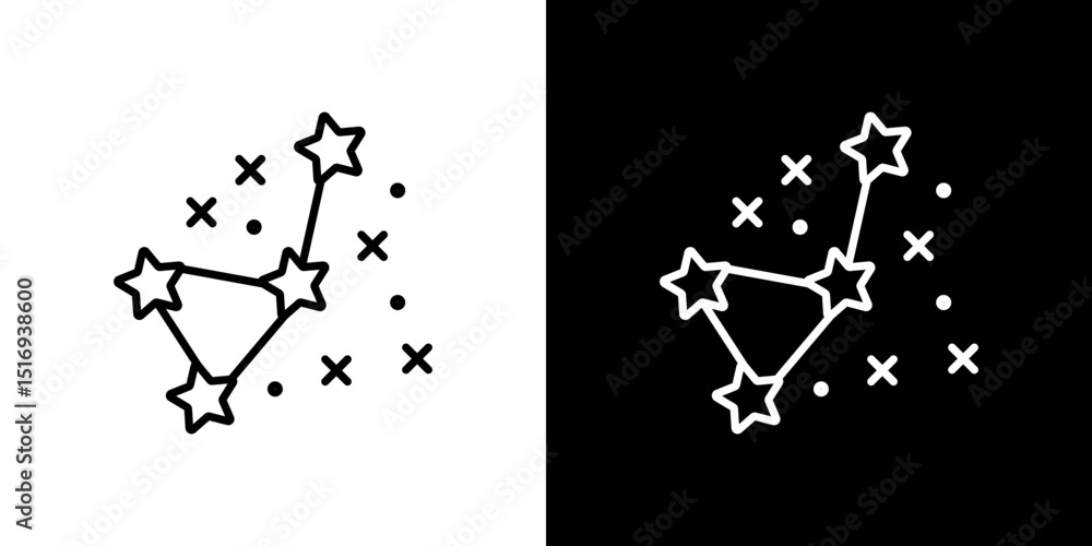 Naklejka premium Constellation icon symbol concept for graphic design, Website, UI. Svg