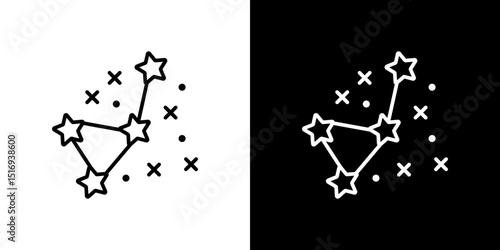 Constellation icon symbol concept for graphic design, Website, UI. Svg
