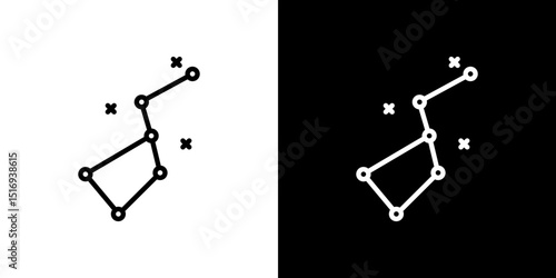 Constellation icon symbol concept for graphic design, Website, UI. Svg