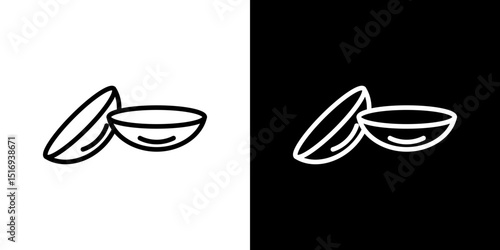 contact lenses icon symbol concept for graphic design, Website, UI. Svg