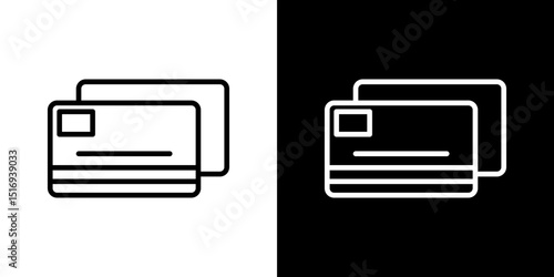 Credit card icon symbol concept for graphic design, Website, UI. Svg