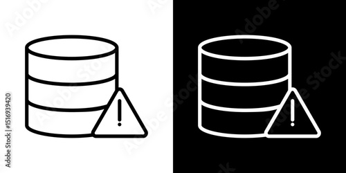 Data loss icon symbol concept for graphic design, Website, UI. Svg