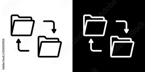 Data transfer icon symbol concept for graphic design, Website, UI. Svg