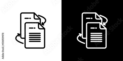 Data transfer icon symbol concept for graphic design, Website, UI. Svg