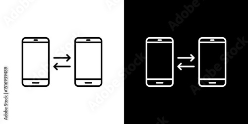 Data transfer icon symbol concept for graphic design, Website, UI. Svg
