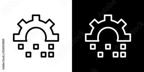 Digital transformation icon symbol concept for graphic design, Website, UI. Svg