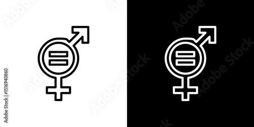 Equality icon symbol concept for graphic design, Website, UI. Svg