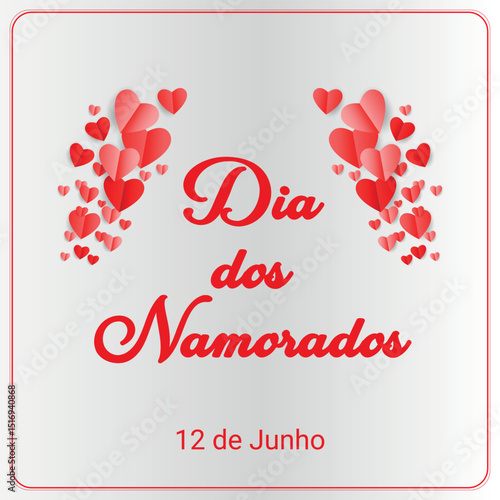 Dia dos Namorados - Brazilian Valentine's Day Poster 