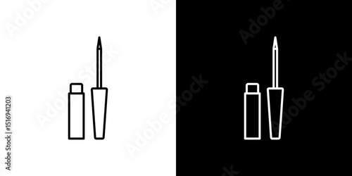 Eyeliner icon symbol concept for graphic design, Website, UI. Svg