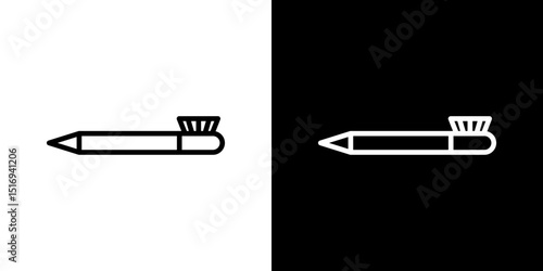 Eyeliner icon symbol concept for graphic design, Website, UI. Svg