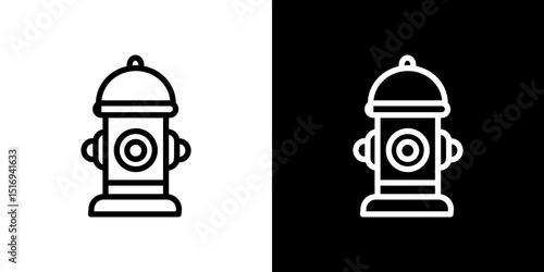 Fire hydrant icon symbol concept for graphic design, Website, UI. Svg
