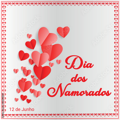 Dia dos Namorados - Brazilian Valentine's Day Poster 