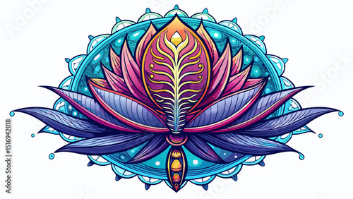 A lotus tattoo blossoms over the lower spine. Its petals radiate outward in a mandala-like style. The close-up highlights inner balance, purity, and feminine spiritual energy.

