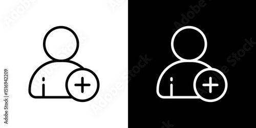 Following icon symbol concept for graphic design, Website, UI. Svg