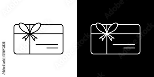 Gift card icon symbol concept for graphic design, Website, UI. Svg