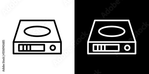 Hard Disk icon symbol concept for graphic design, Website, UI. Svg