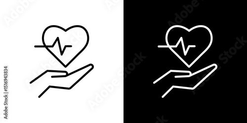 Health insurance icon symbol concept for graphic design, Website, UI. Svg