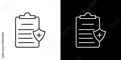 Health insurance icon symbol concept for graphic design, Website, UI. Svg