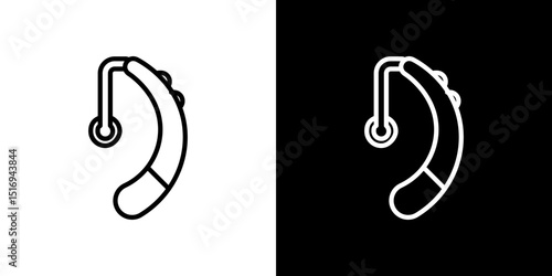 Hearing aid icon symbol concept for graphic design, Website, UI. Svg