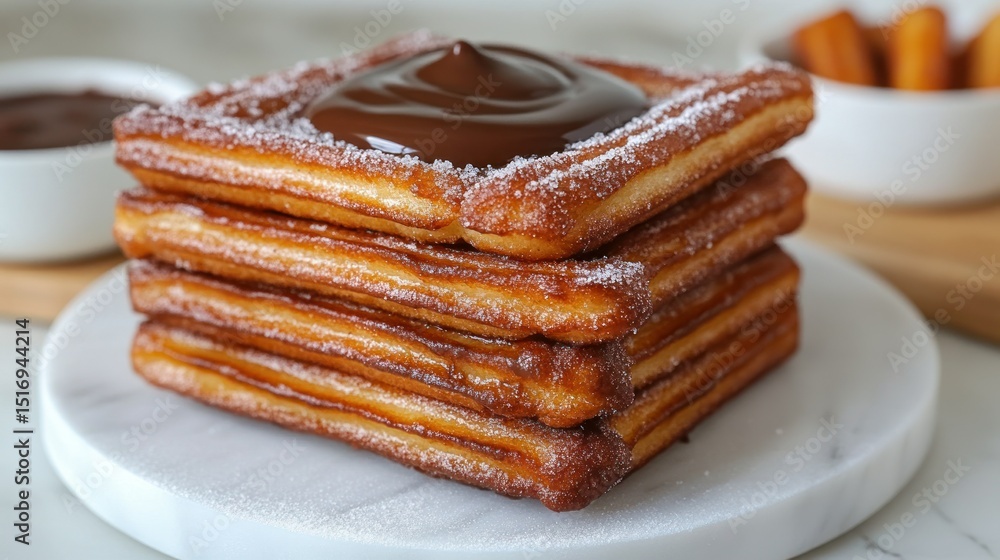 custom made wallpaper toronto digitalStacked churros, topped with chocolate
