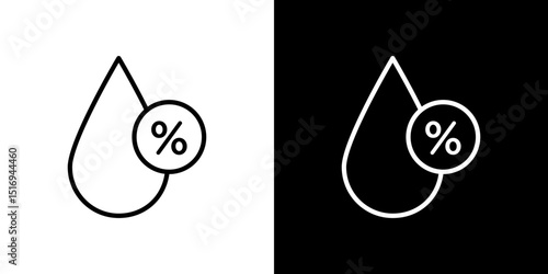 Humidity icon symbol concept for graphic design, Website, UI. Svg