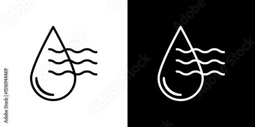 Humidity icon symbol concept for graphic design, Website, UI. Svg