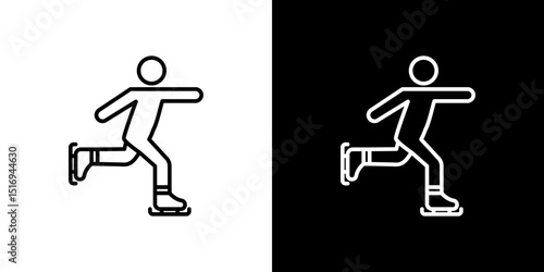 Ice skate icon symbol concept for graphic design, Website, UI. Svg