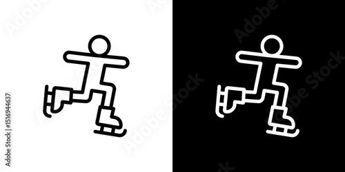 Ice skate icon symbol concept for graphic design, Website, UI. Svg