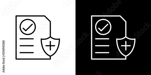 Insurance Claim icon symbol concept for graphic design, Website, UI. Svg