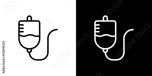 IV bag icon symbol concept for graphic design, Website, UI. Svg