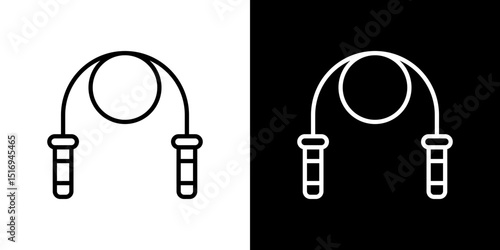 Jump rope icon symbol concept for graphic design, Website, UI. Svg