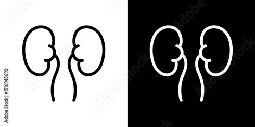 Kidneys icon symbol concept for graphic design, Website, UI. Svg