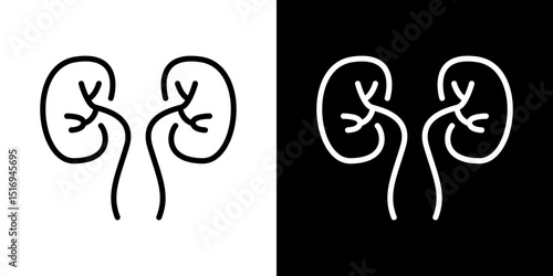 Kidneys icon symbol concept for graphic design, Website, UI. Svg