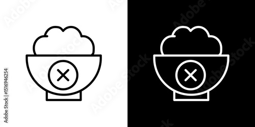 Lack of appsetite icon symbol concept for graphic design, Website, UI. Svg