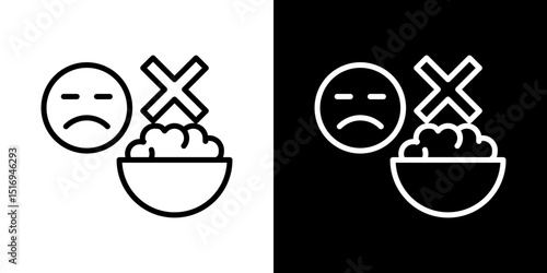 Lack of appsetite icon symbol concept for graphic design, Website, UI. Svg
