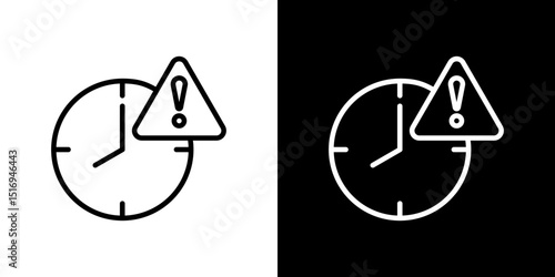 Late icon symbol concept for graphic design, Website, UI. Svg