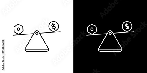 Leverage icon symbol concept for graphic design, Website, UI. Svg