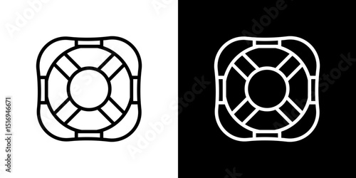 Life buoy icon symbol concept for graphic design, Website, UI. Svg