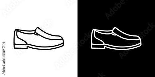 Loafer icon symbol concept for graphic design, Website, UI. Svg