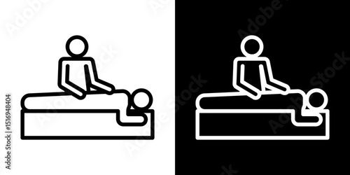 Massage icon symbol concept for graphic design, Website, UI. Svg