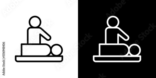 Massage icon symbol concept for graphic design, Website, UI. Svg