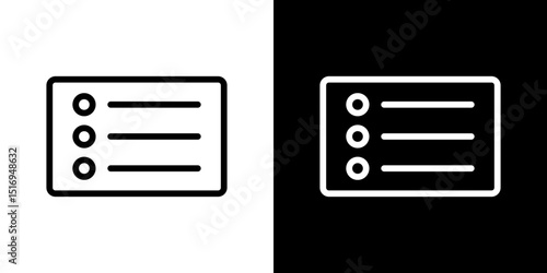 Menu list button icon symbol concept for graphic design, Website, UI. Svg
