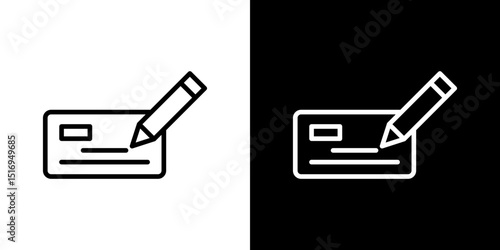 Money check icon symbol concept for graphic design, Website, UI. Svg