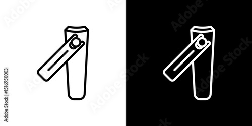 Nail clipper icon symbol concept for graphic design, Website, UI. Svg