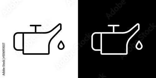 Oil can icon symbol concept for graphic design, Website, UI. Svg
