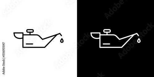 Oil can icon symbol concept for graphic design, Website, UI. Svg